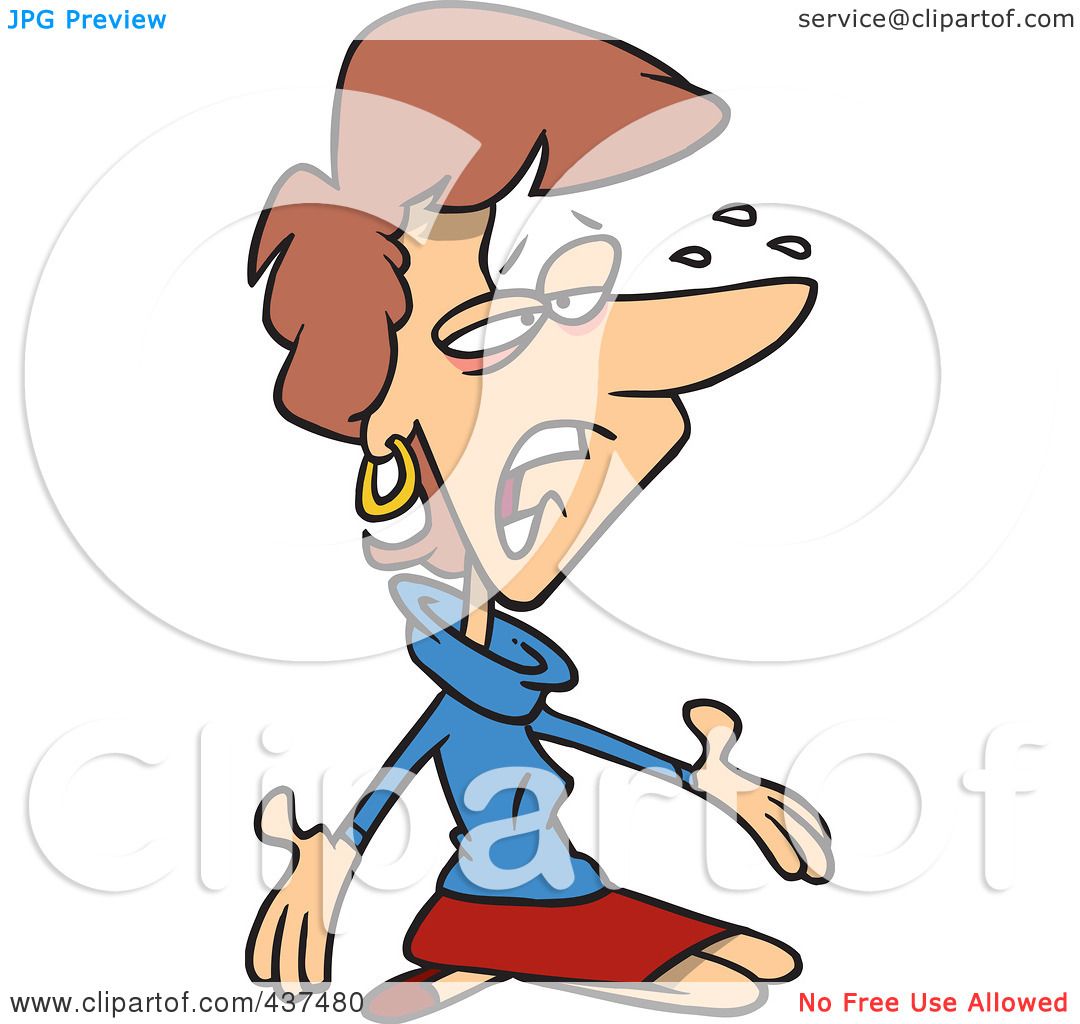 1080x1024 Royalty Free (Rf) Clip Art Illustration Of A Stressed Cartoon
