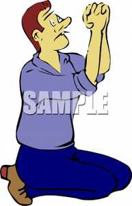 193x300 Art Image A Man Kneeling And Praying