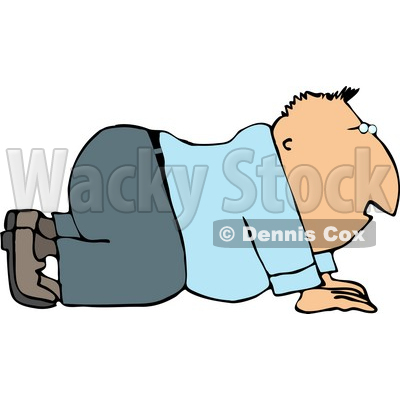 400x400 Man On His Hands And Knees Clipart Djart