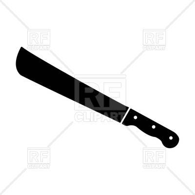 400x400 Big Knife Icon Royalty Free Vector Clip Art Image