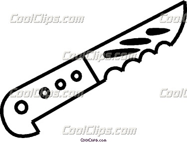 375x286 Steak Knife Clip Art