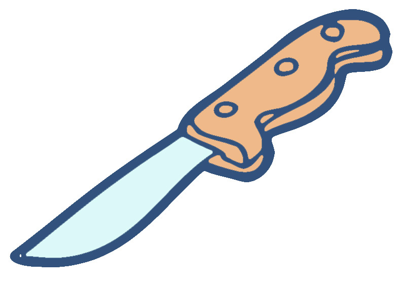 783x567 Knife Clipart Panda