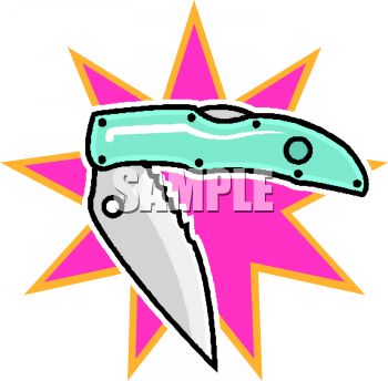 350x344 Cartoon Of A Pocket Knife