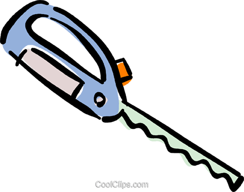 480x377 Electric Knife Royalty Free Vector Clip Art Illustration Vc040413