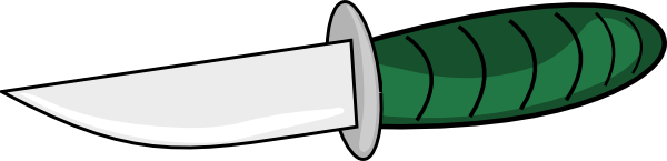 600x145 Knife Clip Art