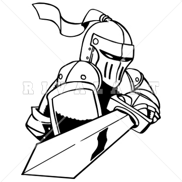 361x361 Knight Clipart Line Art