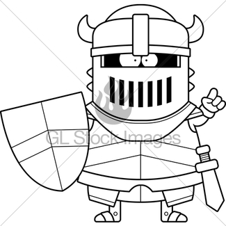 325x325 Cartoon Black Knight Gl Stock Images