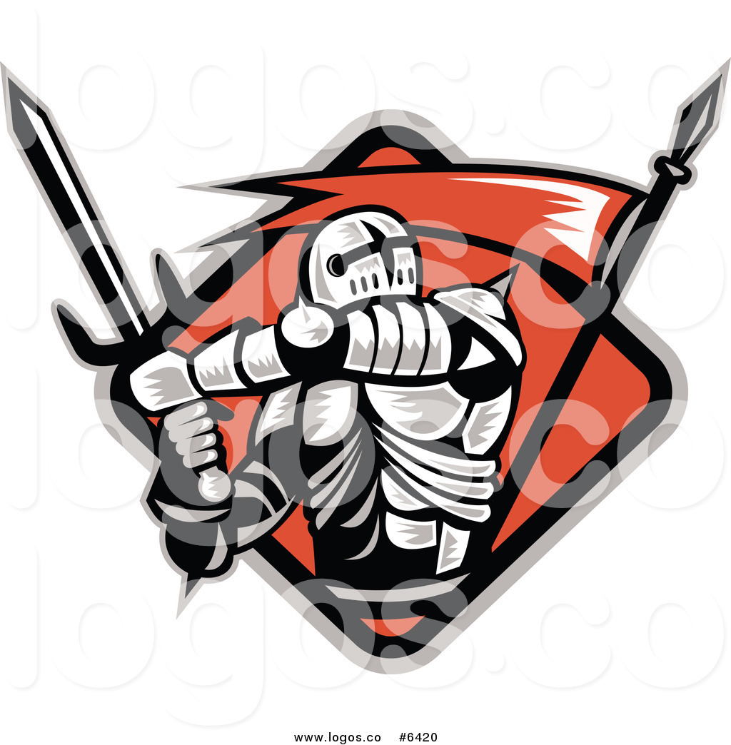 1024x1044 Royalty Free Cliprt Vector Logo Of Crusader Knight