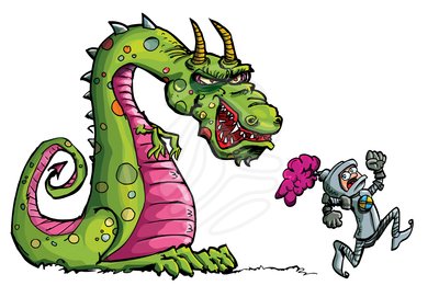 400x271 Warrior Clipart Knight Dragon