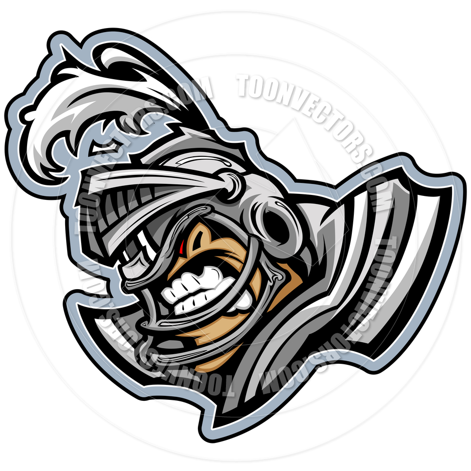 940x940 American Football Knight Mascot Wearing Helmet With Armor Vector