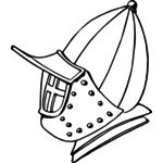 150x150 Knight's Helmet Public Domain Vectors