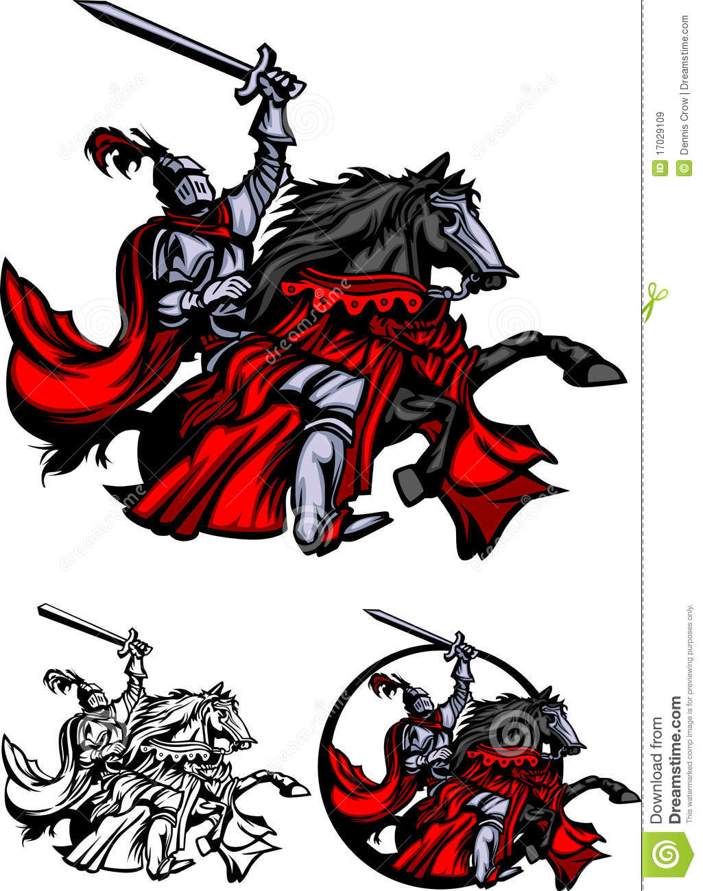 1025x1300 Knight On Horse Mascot Clipart