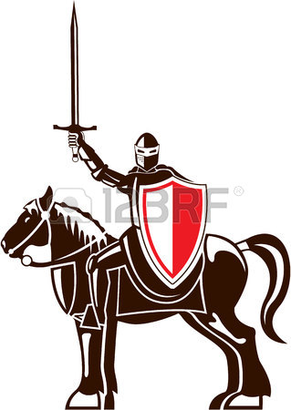 319x450 Knight On The Horse Vector Illustration Clip Art Image Royalty