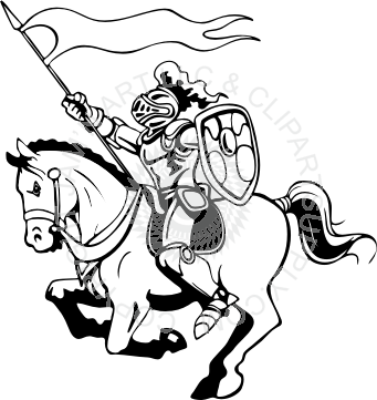 341x361 Knight Clipart Riding Horse