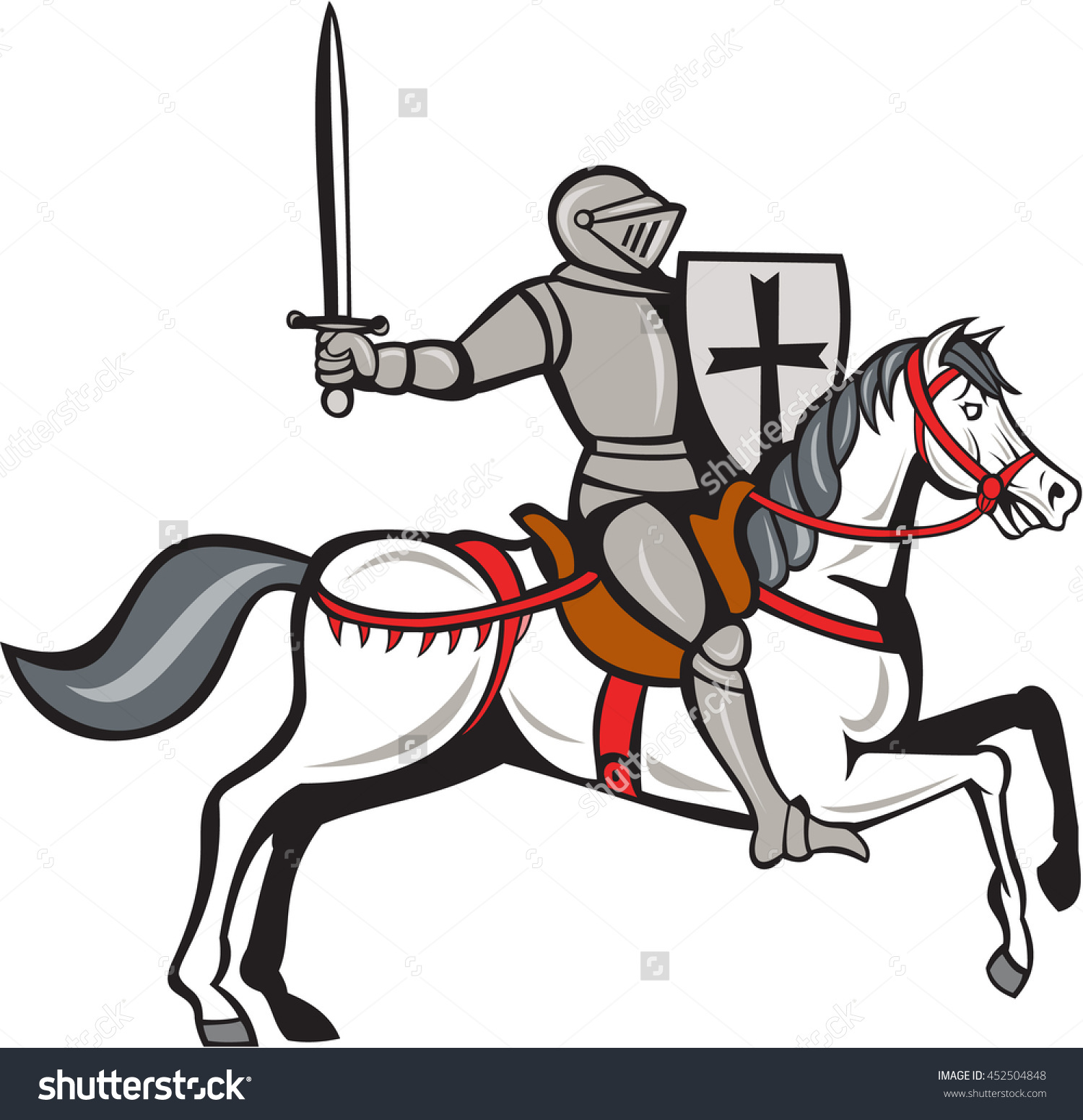 Knight On Horse Clipart | Free download on ClipArtMag