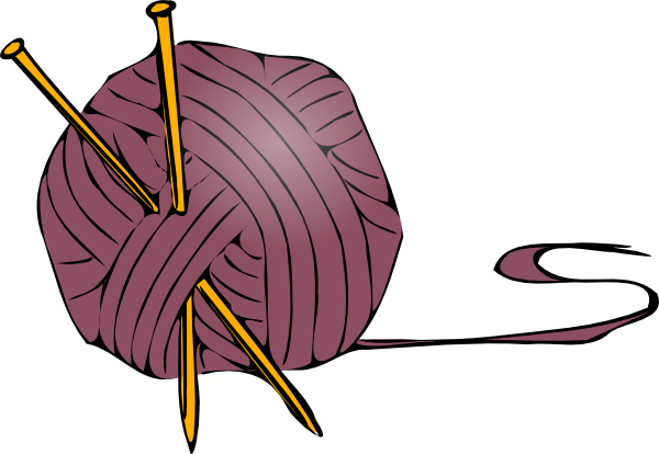 600x414 Knitting Yarn Needles 2 Clip Art