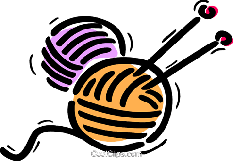 480x333 Knitting Yarn Wool Royalty Free Vector Clip Art Illustration