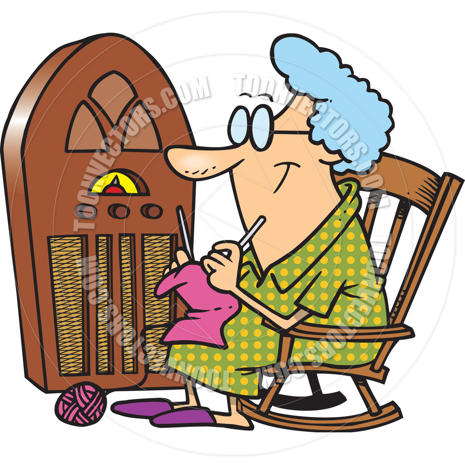 940x940 Cartoon Antique Radio By Ron Leishman Toon Vectors Eps
