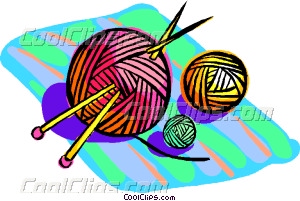 300x201 Yarn With Knitting Needles Vector Clip Art