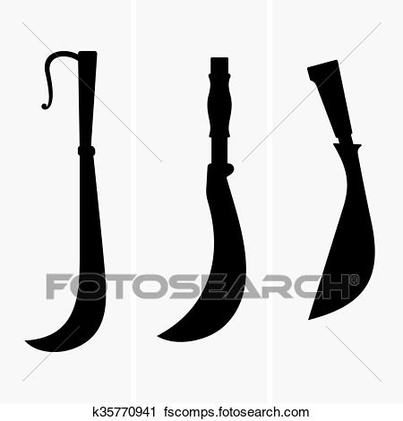 450x470 Clipart Of Aruval Knives K35770941