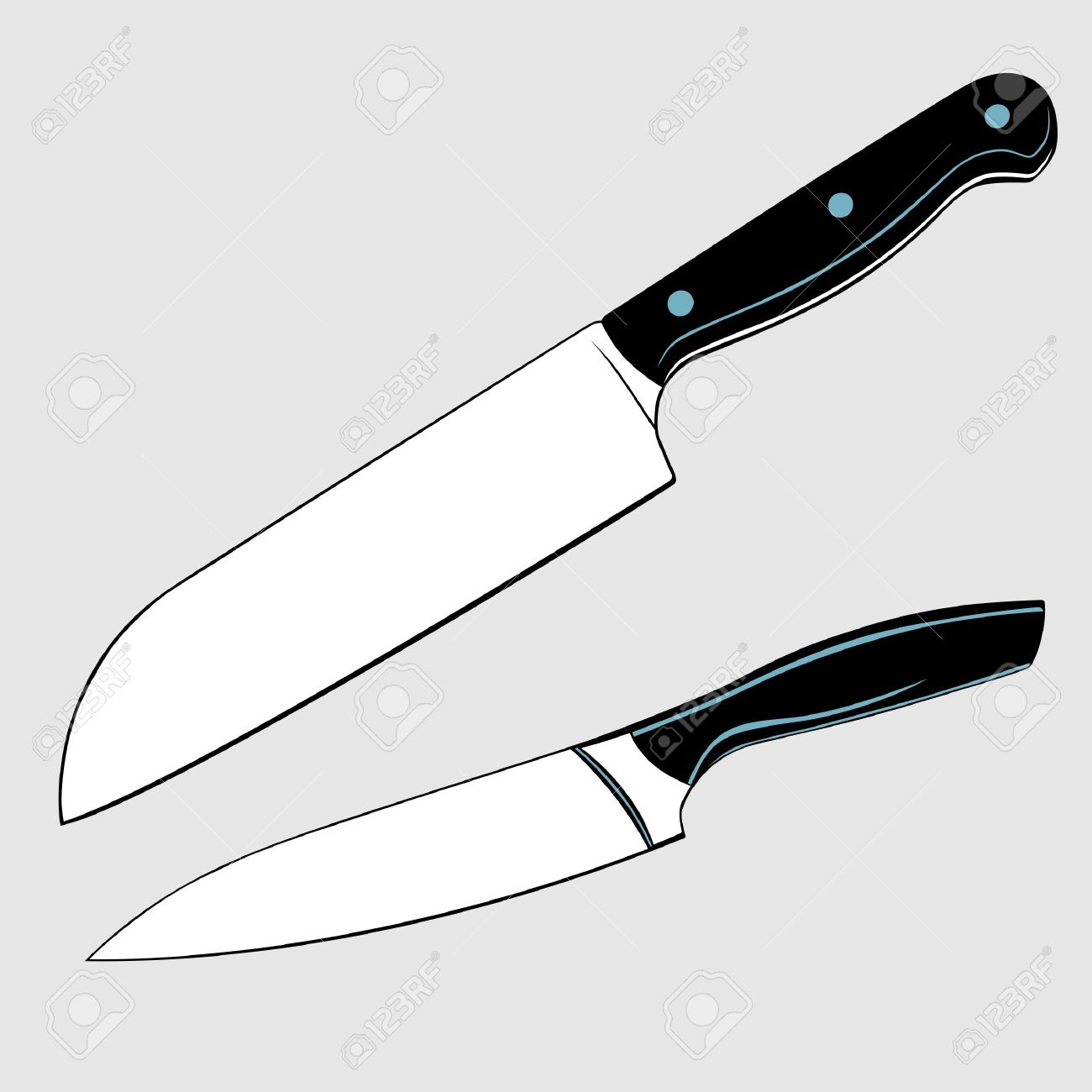1300x1300 Black Amp White Clipart Knife