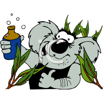 350x350 Royalty Free Koala Clip Art, Marsupial Clipart