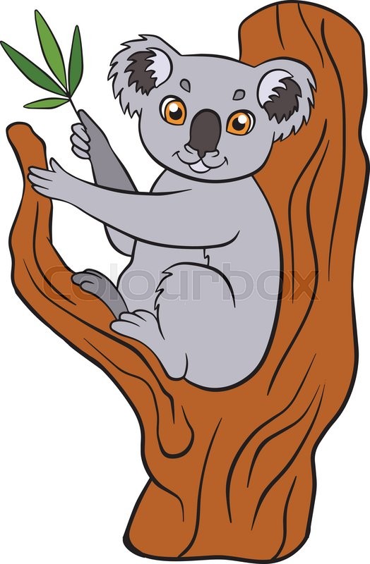 524x800 Koala Cartoon Stock Vector Colourbox