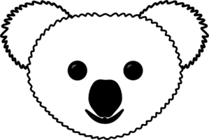 299x201 Koala S Head Clip Art