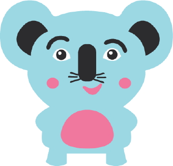 340x327 Koala Clipart Pink