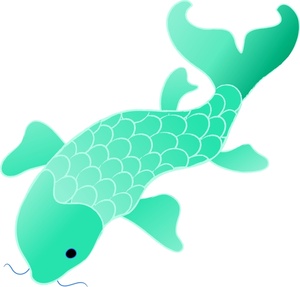 300x287 Koi Clipart Image