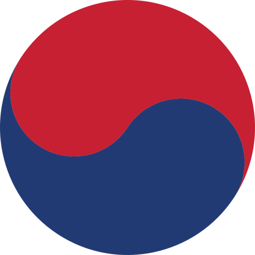 500x500 Korean Taeguk Symbol Vector Clip Art Public Domain Vectors