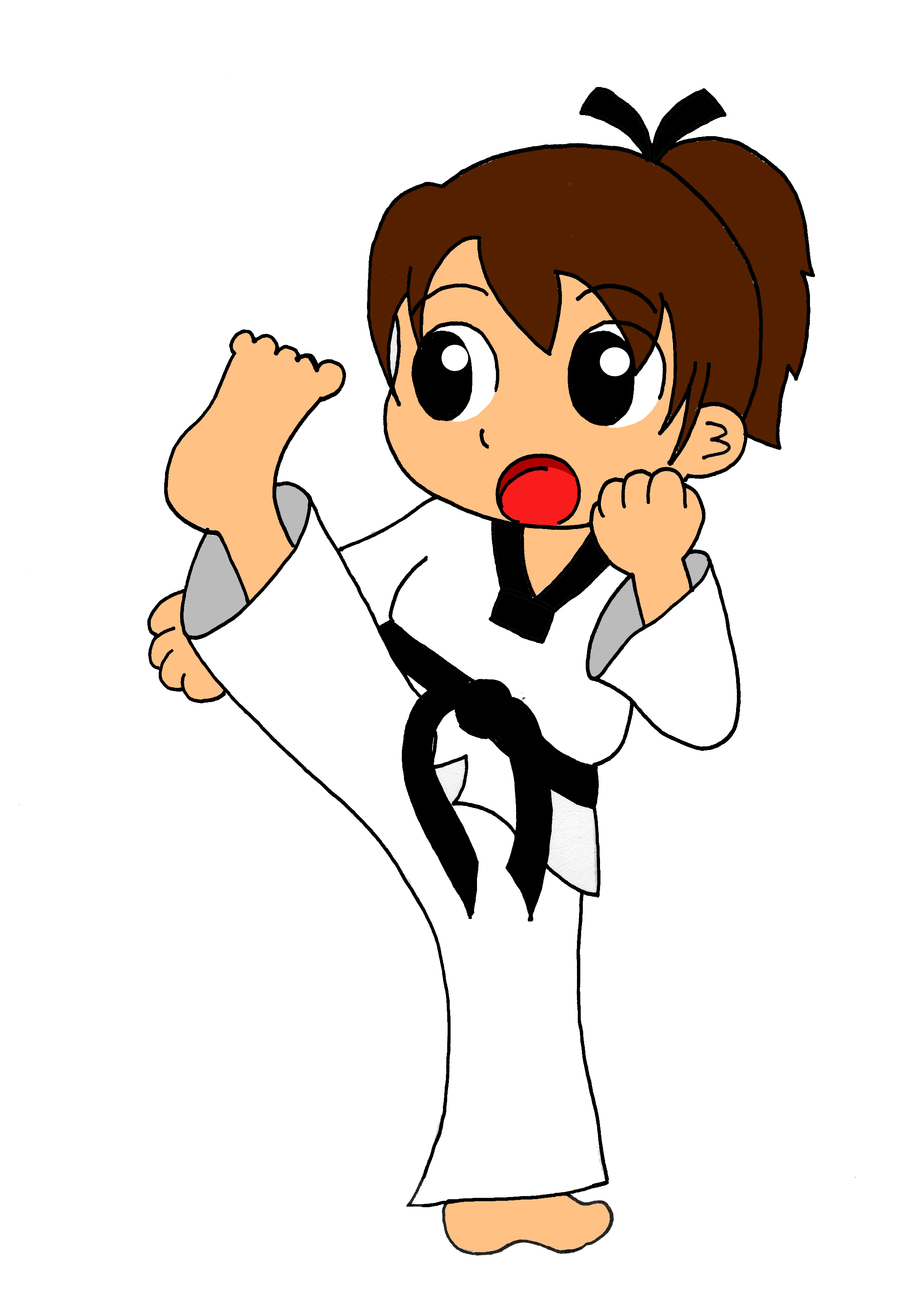 2141x3132 Korean Clipart Kid Martial Art