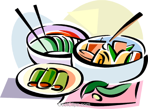 480x354 Korean Cuisine Kimchi Royalty Free Vector Clip Art Illustration