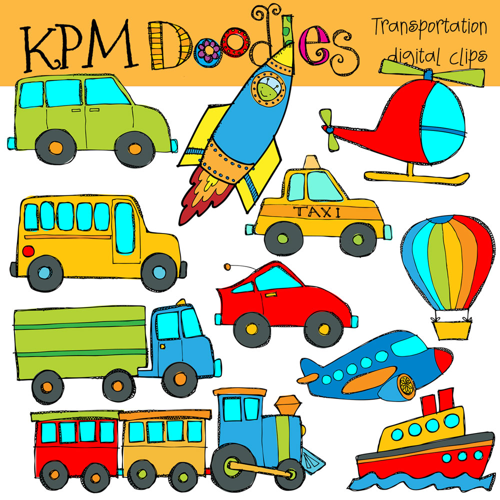 1000x1000 Kpm Doodles Transportation!!! Design Time Fonts, Photos, Clip