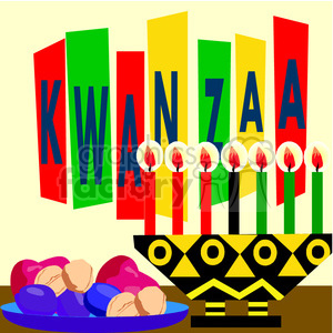300x300 Royalty Free Kwanzaa 145006 Vector Clip Art Image