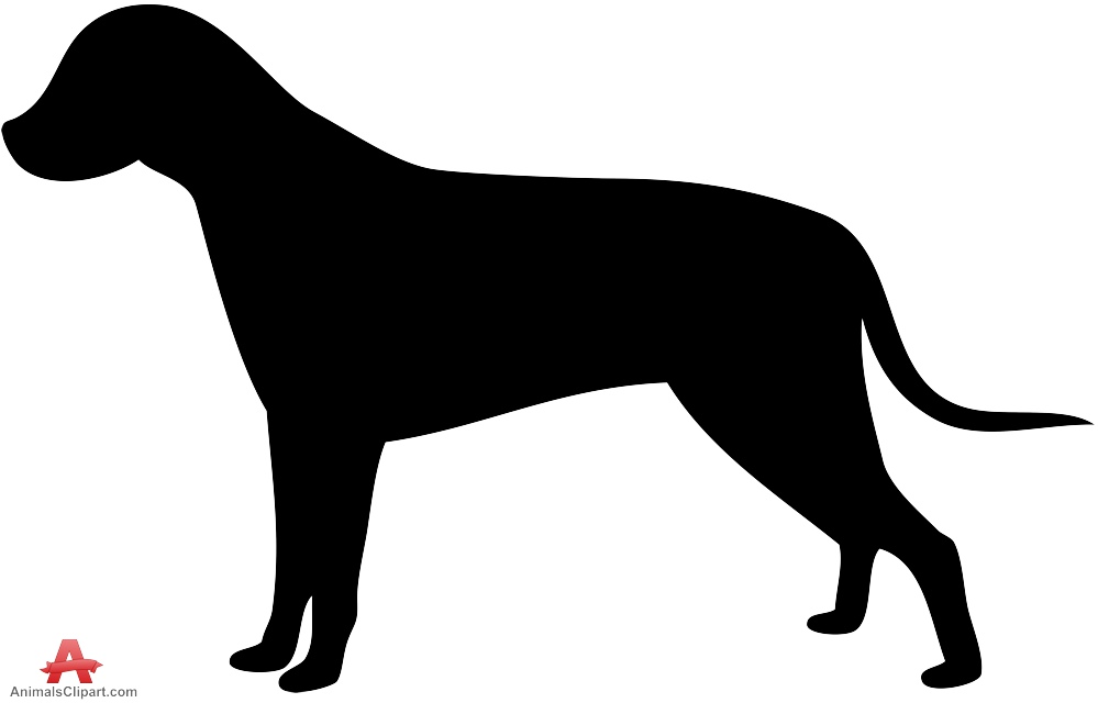 999x640 Dog Body Silhouette Free Clipart Design Download