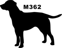 236x184 Labrador Nose Silhouette Dogs Wall Art Stickers Wall Decal