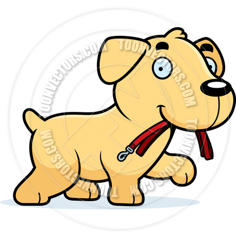460x460 Cartoon Labrador Retriever Dog Leash By Cory Thoman Toon Vectors