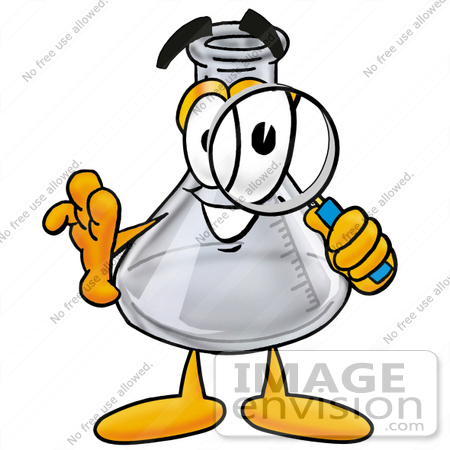 450x450 Clip Art Graphic Of A Laboratory Flask Beaker Cartoon Character