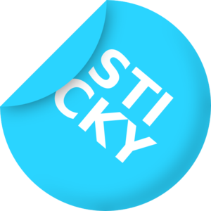 300x300 Blue Sticker Label Clip Art