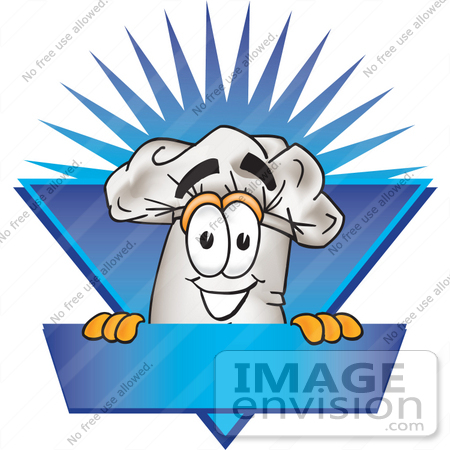 450x450 Cliprt Graphic Of White Chefs Hat Cartoon Character Over
