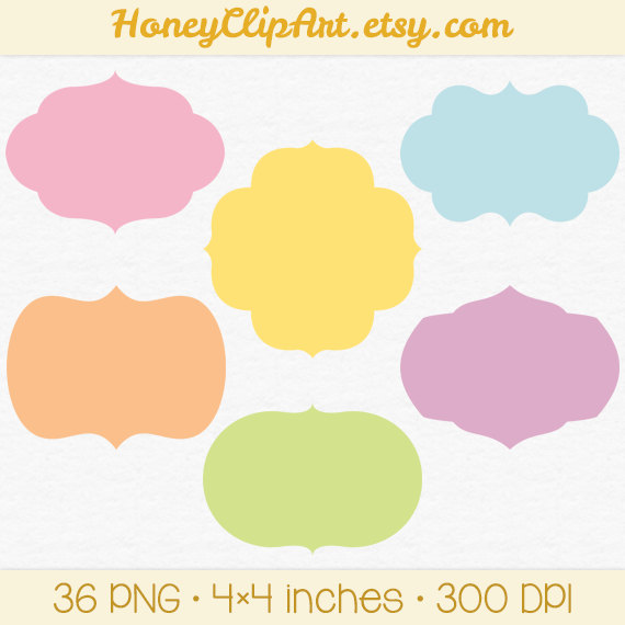 570x570 Clip Art Label Shapes Clipart