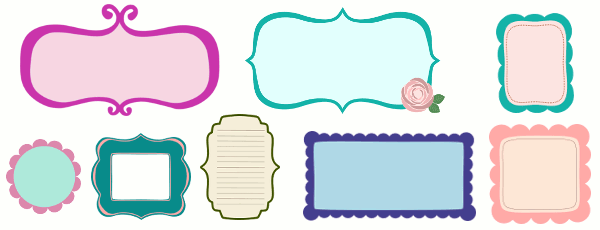 600x230 Clipart Free Scrapbooking Tag