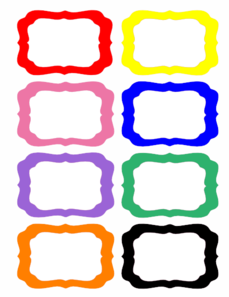 229x297 Rainbow Labels Clip Art