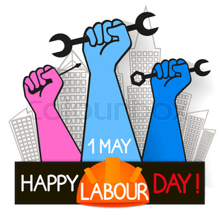 320x320 Labor Day Poster. Pop Art Strong Woman. Symbol Of American Female