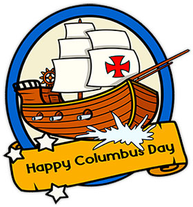 280x300 Free Columbus Day Clipart