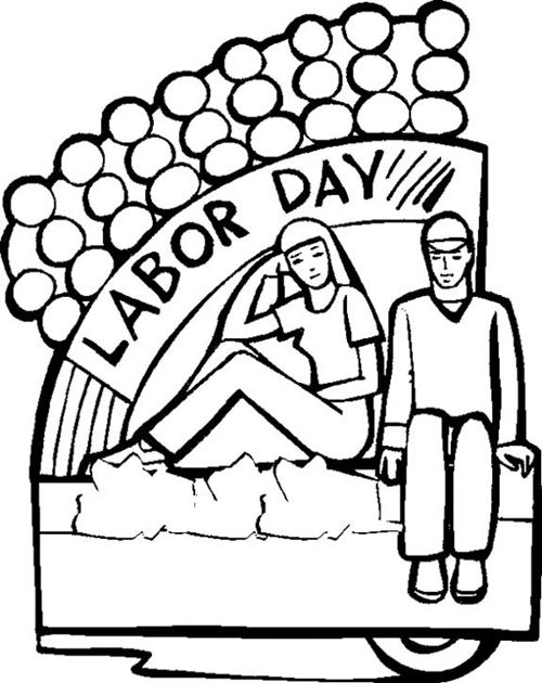 500x630 Free Labor Day Clipart Black And White Image