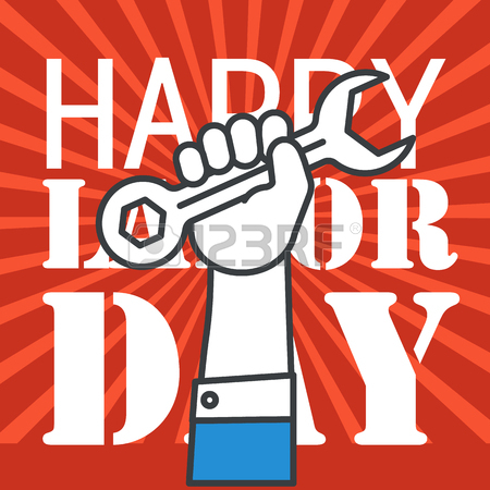 450x450 The Celebration Of The Labor Day. Vector Illustration Royalty Free