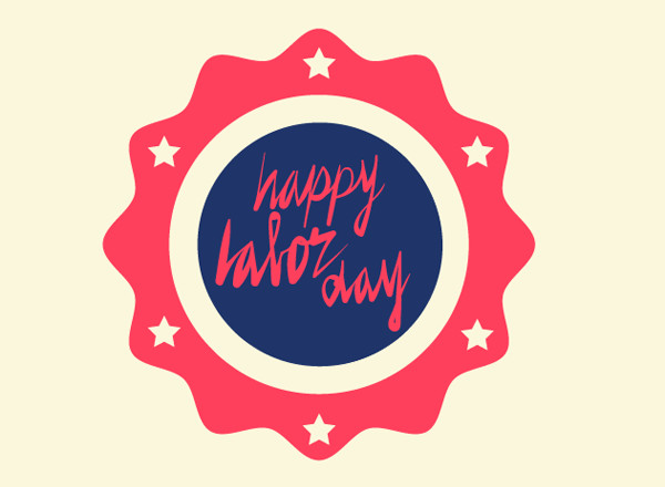 600x440 Create Quick Labor Day Badge Vectors With A Hand Drawn Text Style