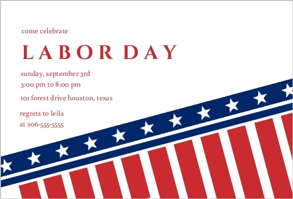 600x408 Labor Day Invitations Amp Labor Day Cards